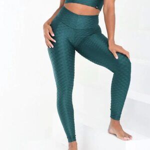 BootyByBrabants Chrome Leggings (emerald)